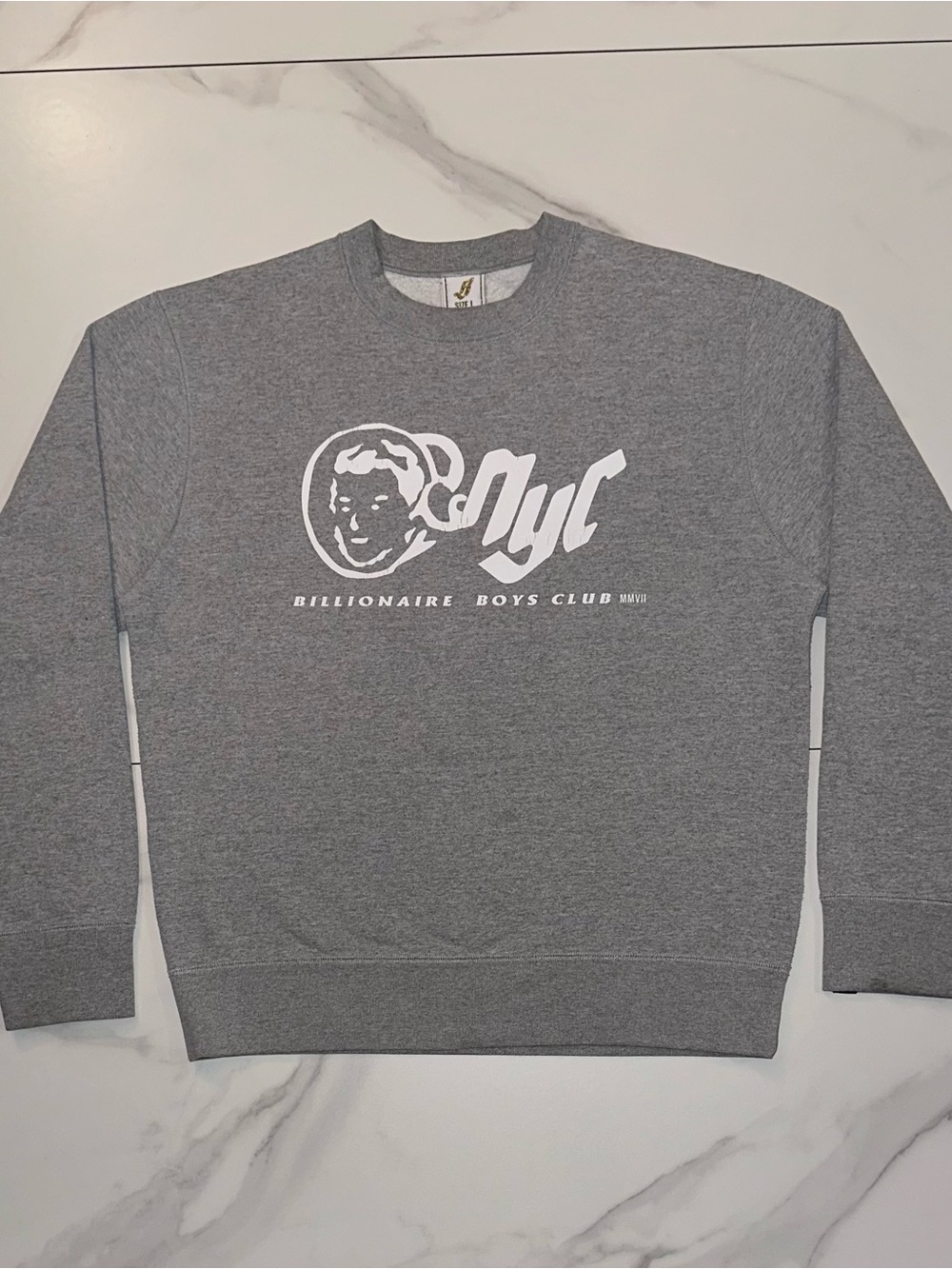Rare Billionaire Boys Club NYC Flagship Exclusive Sweatshirt Heather Grey Large